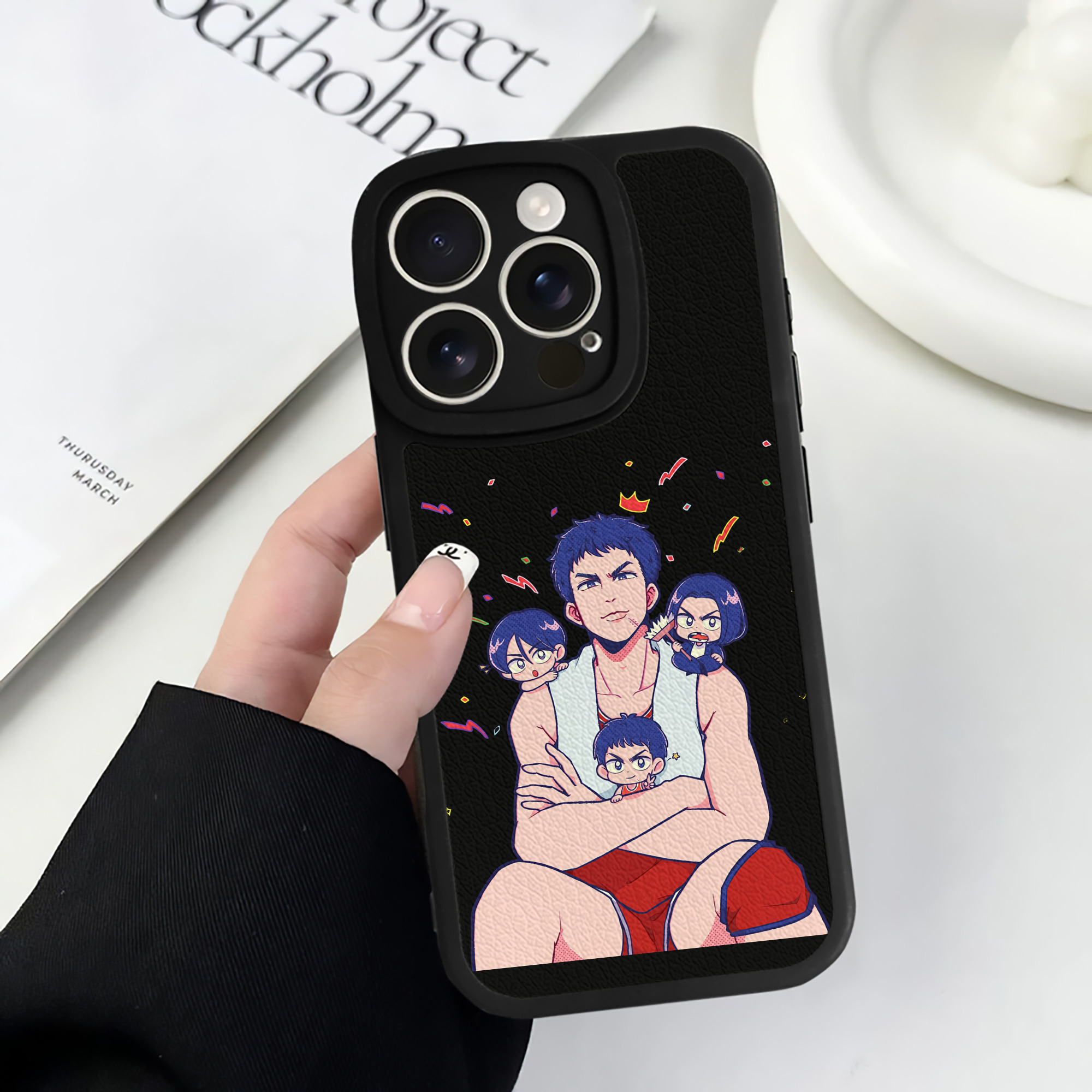 （画像用） SLAM DUNK／スラムダンク 【iPhone 16シリーズ対応】シリコンスマホケース（レザー調） 材質：シリコン